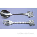 stainless steel children spoon and fork